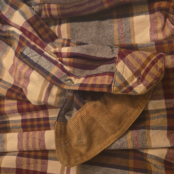 LEGENDARY WHITETAILS BUCK CAMP Shirt Mens MED Flannel Button Up Shirt - Picture 7 of 8